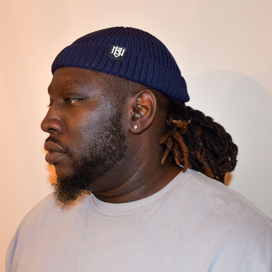 Fisherman Beanie Hat (Short Cut) - Navy Blue 3rue Vizion