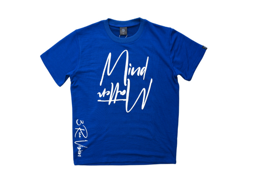 Mind/Matter T-Shirt Royal Blue/White 3rue Vizion