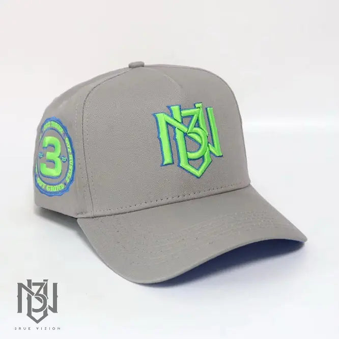 3RUE VIZION Snapback – Grey | Neon Green | Royal Blue 3rue Vizion
