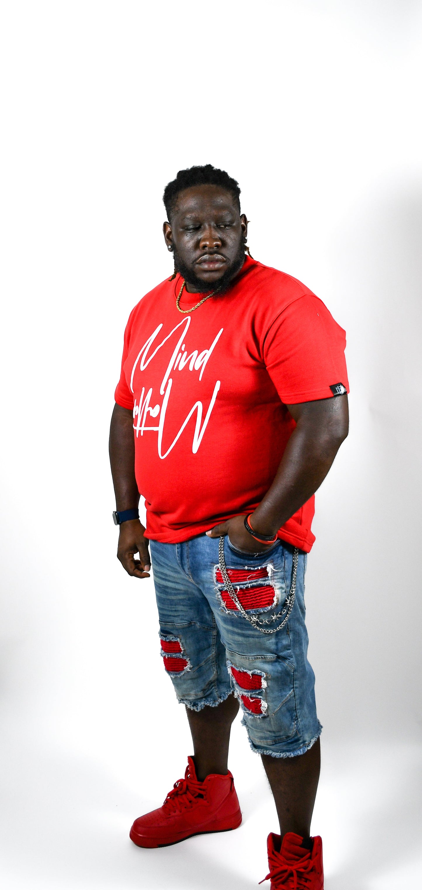 Mind/Matter T-Shirt Red/White 3rue Vizion
