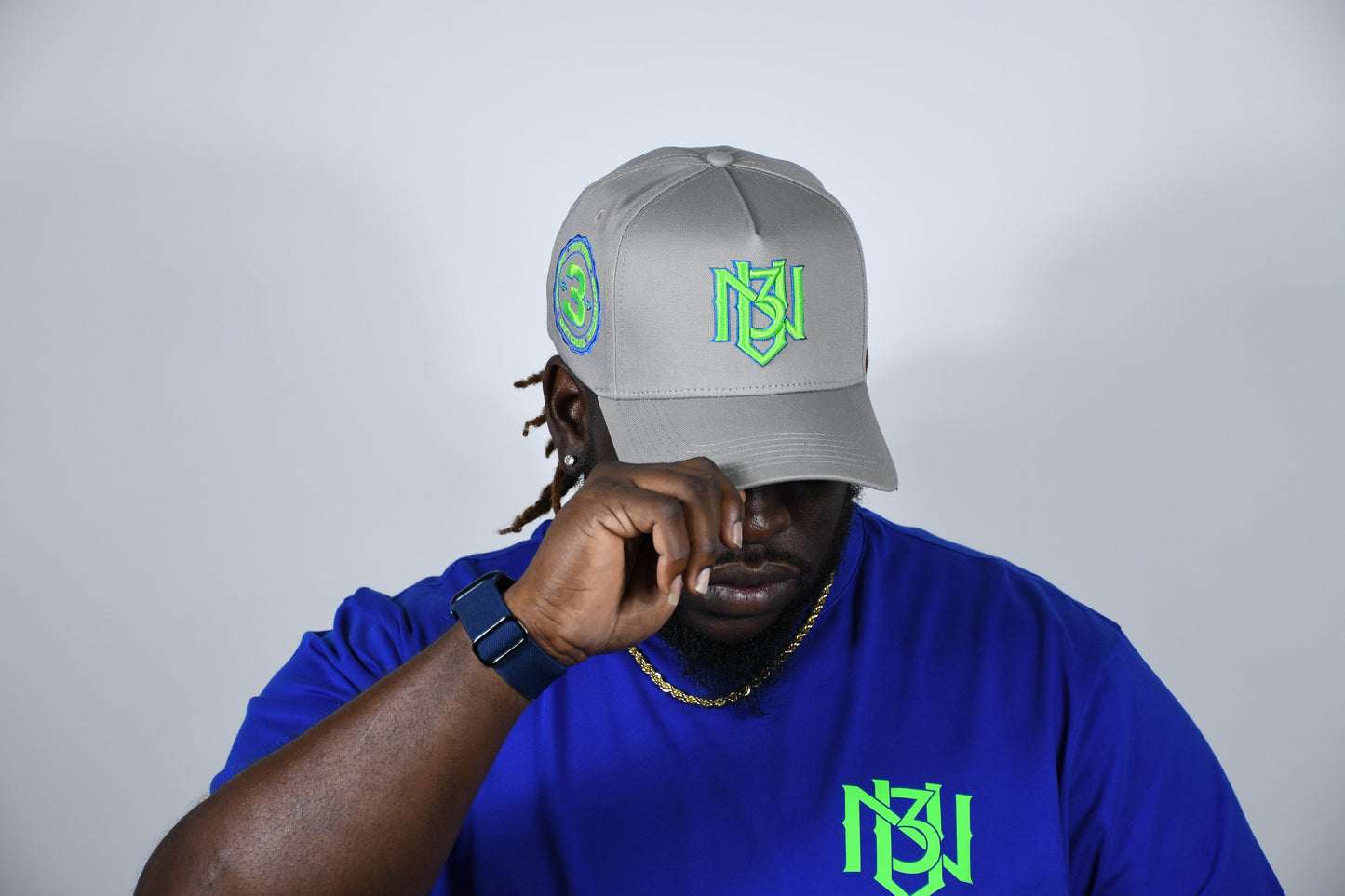 3RUE VIZION Snapback – Grey | Neon Green | Royal Blue 3rue Vizion