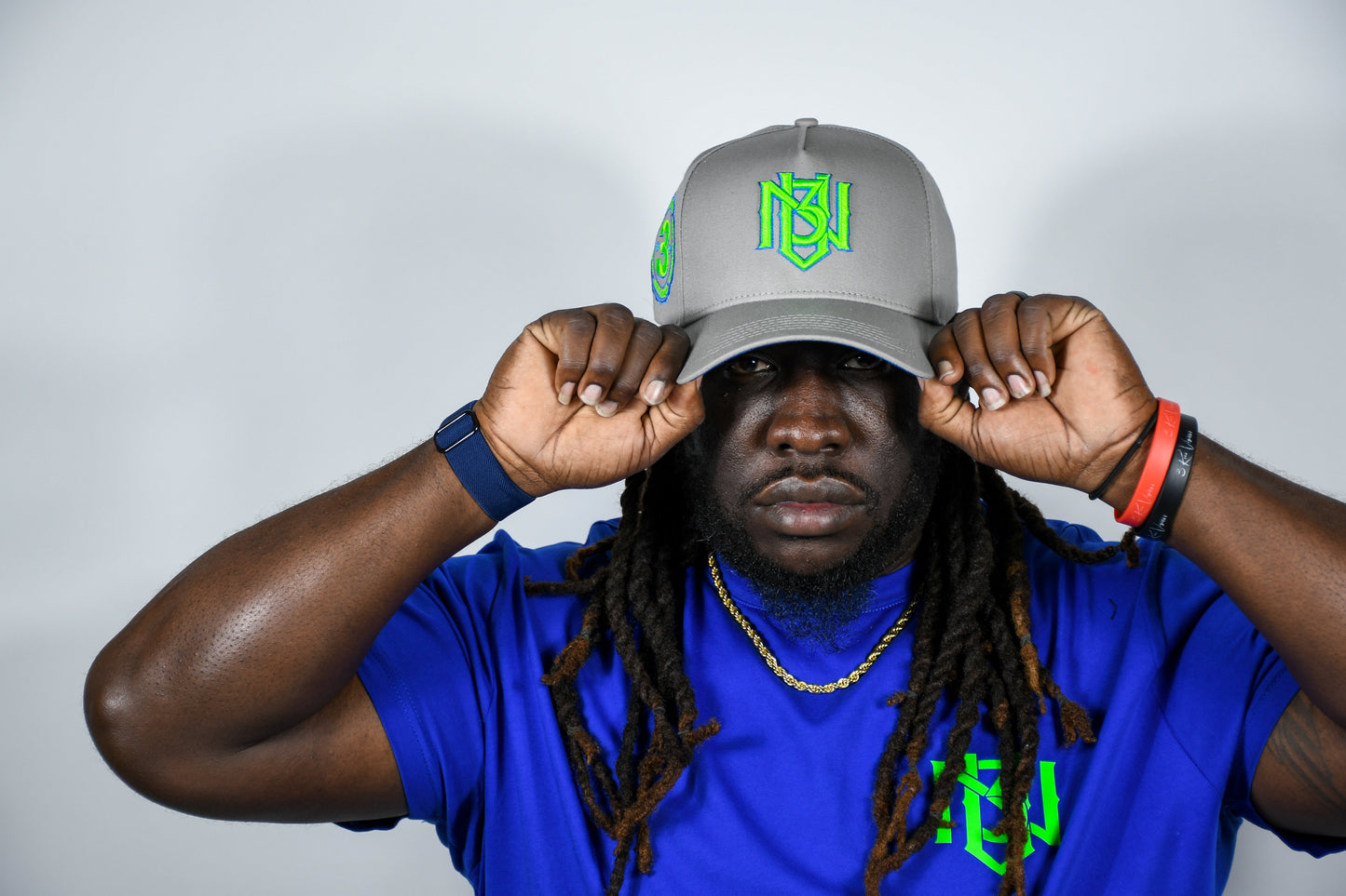 3RUE VIZION Snapback – Grey | Neon Green | Royal Blue 3rue Vizion