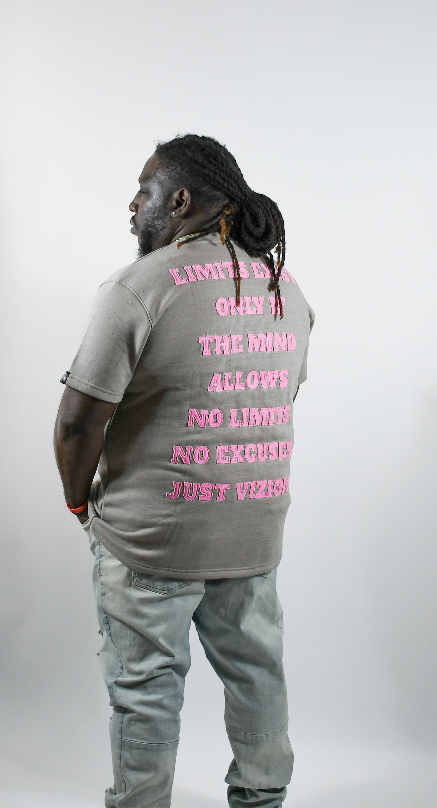 Mind/Matter T-Shirt Grey/Pink 3rue Vizion