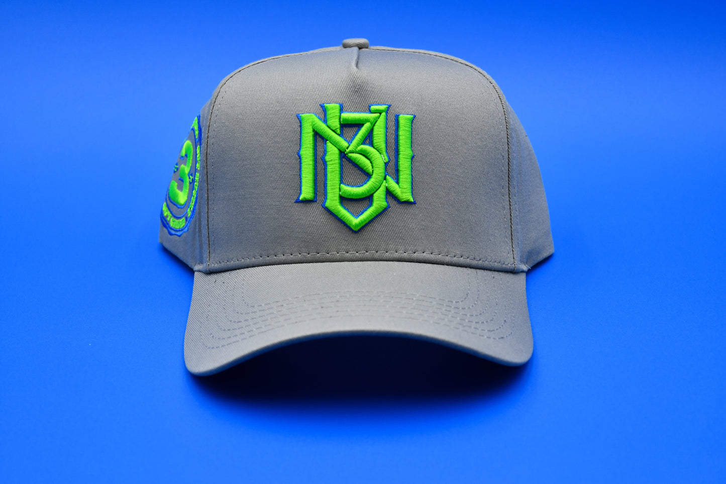 Grey | Neon Green | Royal Blue - Snapback 3rue Vizion