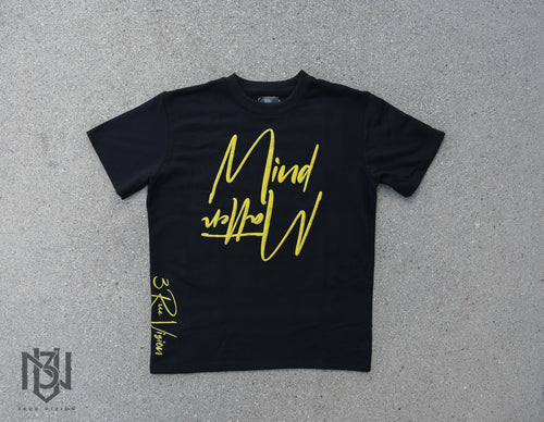 Mind/Matter T-Shirt Black/Yellow 3rue Vizion