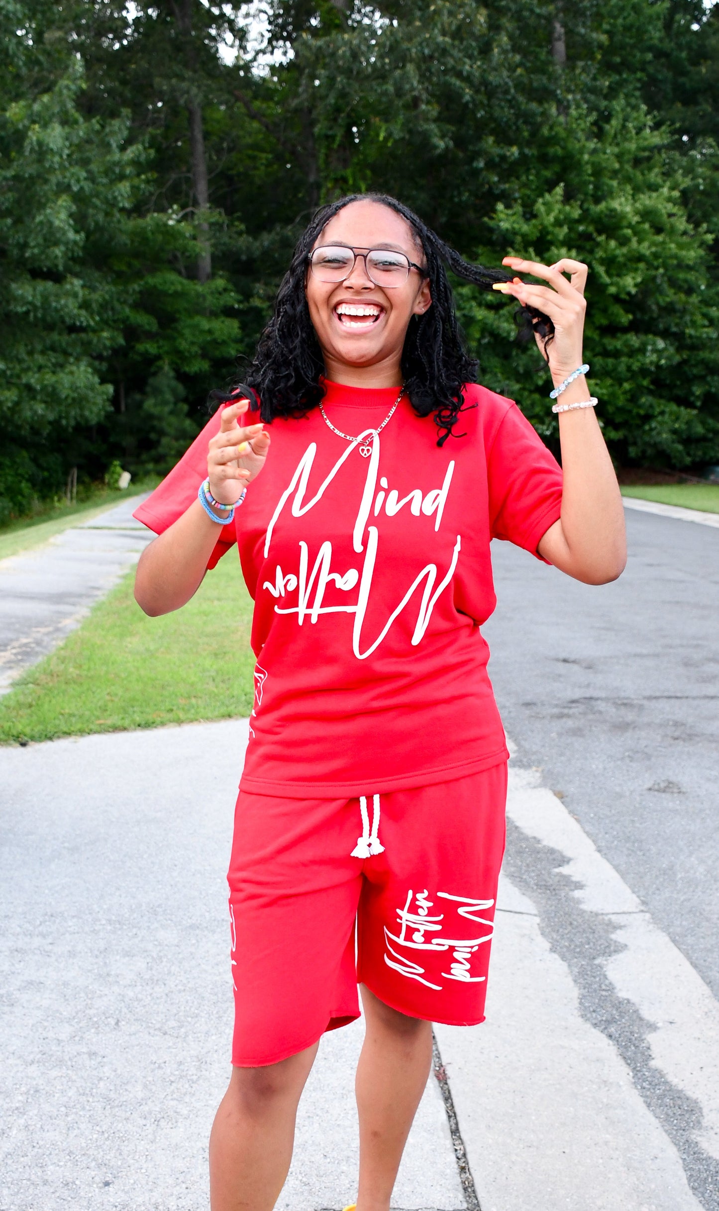 Mind/Matter T-Shirt Red/White 3rue Vizion