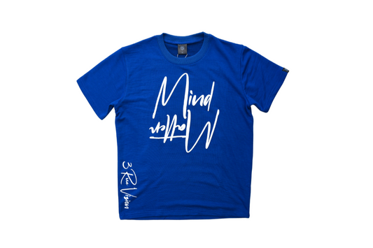 Mind/Matter T-Shirt Royal Blue/White 3rue Vizion