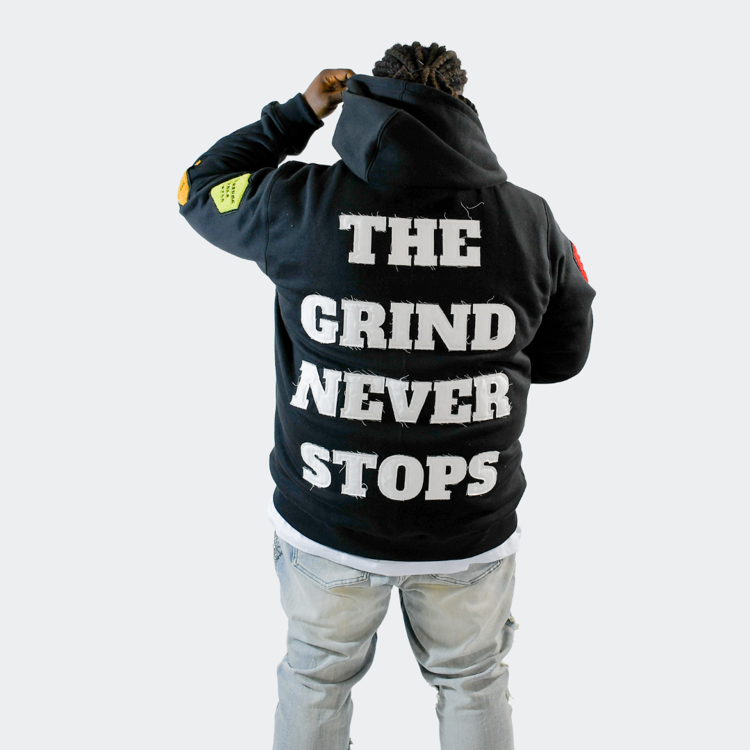 ALL I KNOW IS HUSTLE - ZIP-UP HOODIE 3rue Vizion