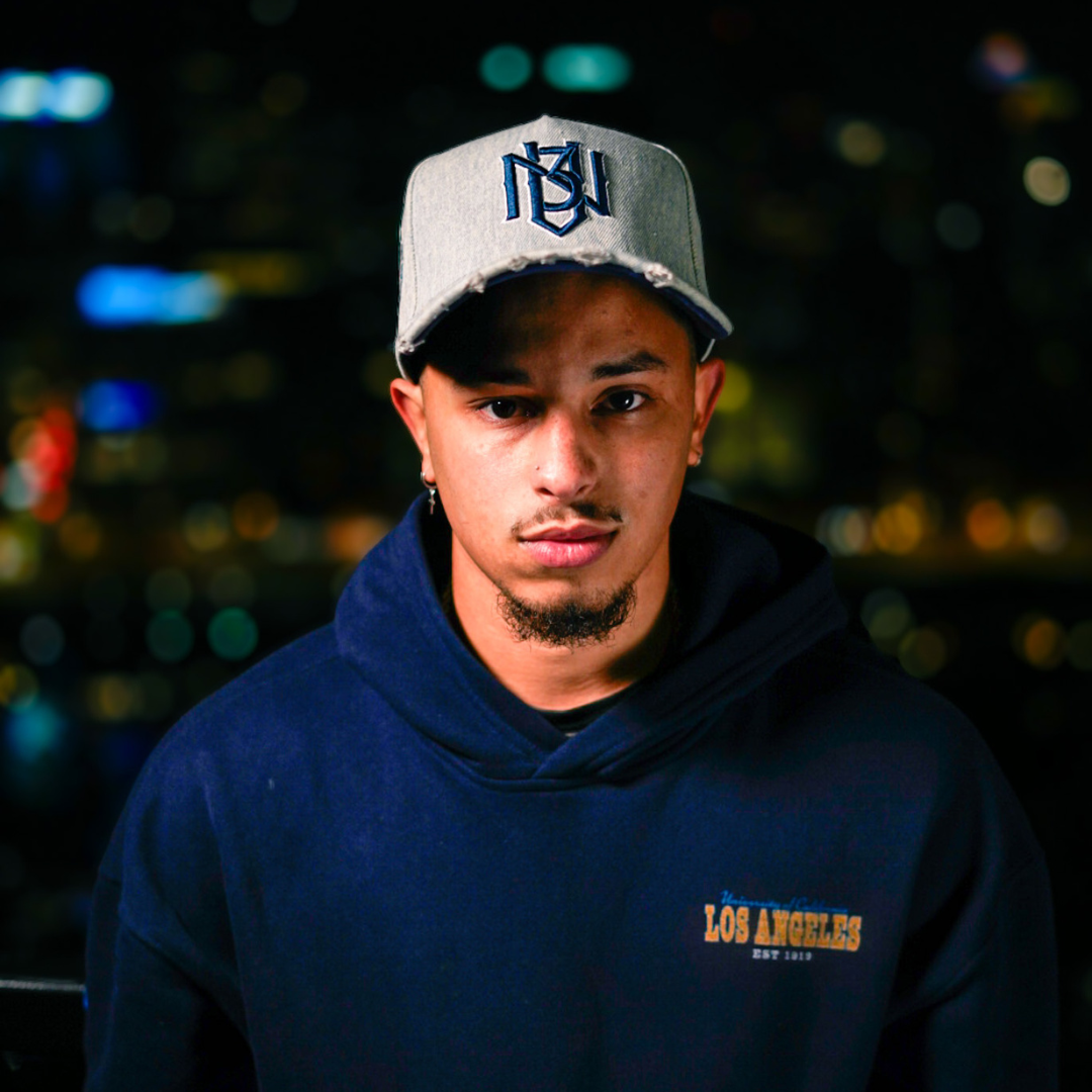 Distressed Light Denim Snapback 3rue Vizion