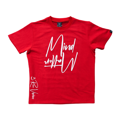 Mind/Matter T-Shirt Red/White 3rue Vizion