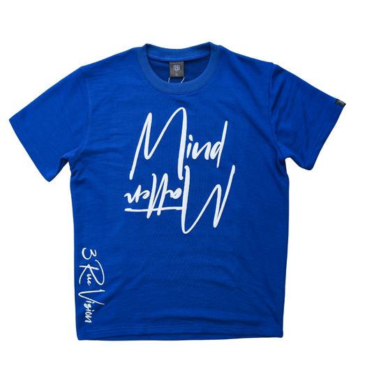 Mind/Matter T-Shirt Royal Blue/White 3rue Vizion