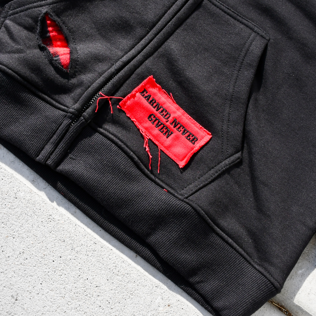 Black & Red – Out Work, Out Hustle, Out Grind, Everyone Hoodie 3rue Vizion