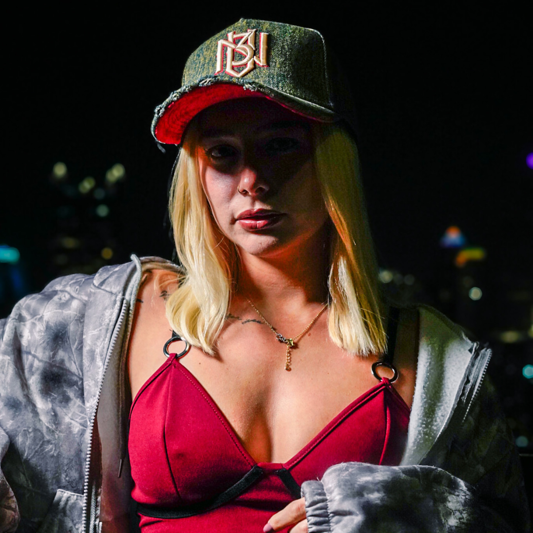 Distressed Dark Denim Snapback 3rue Vizion