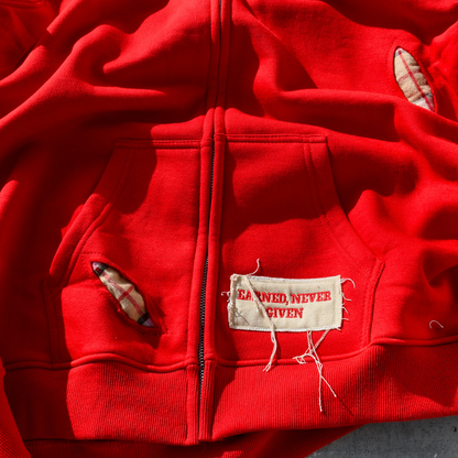 Red & Cream – Out Work, Out Hustle, Out Grind, Everyone Hoodie 3rue Vizion