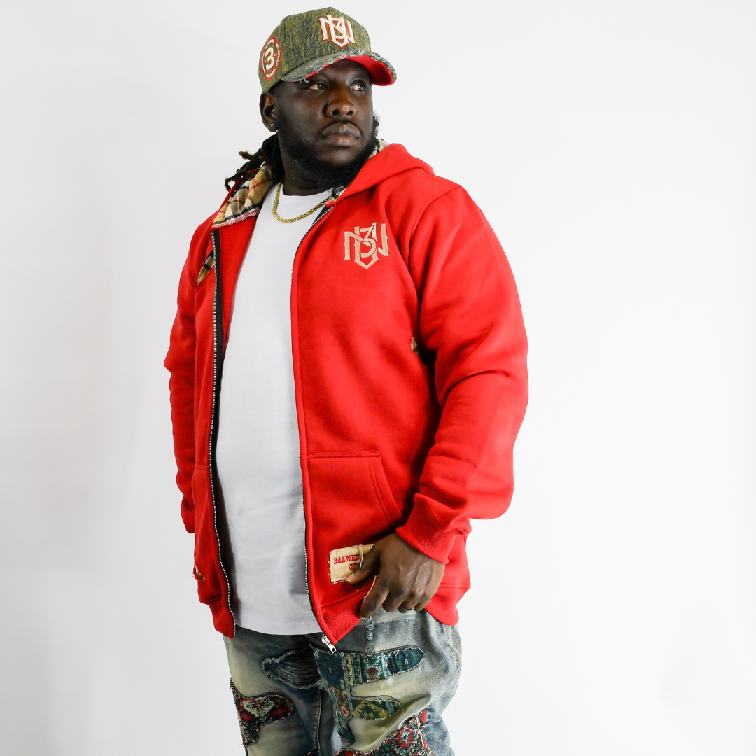 Red & Cream Out Work Hoodie + Dark Denim Snapback Combo – 3rue Vizion Red & Cream Out Work Hoodie + Dark Denim Snapback Combo – 3rue Vizion