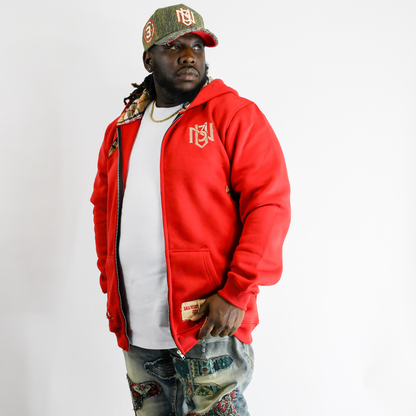 Red & Cream – Out Work, Out Hustle, Out Grind, Everyone Hoodie 3rue Vizion
