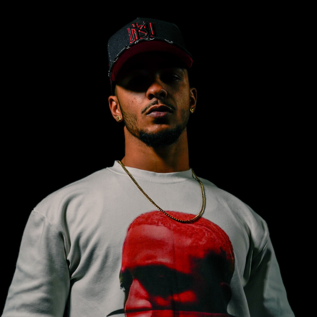 Blackout Distressed Denim Snapback 3rue Vizion