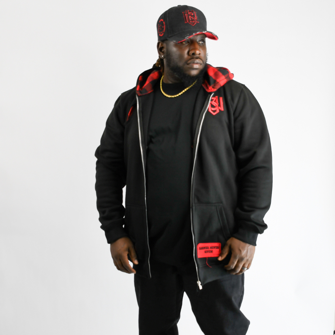 Black & Red – Out Work, Out Hustle, Out Grind, Everyone Hoodie 3rue Vizion