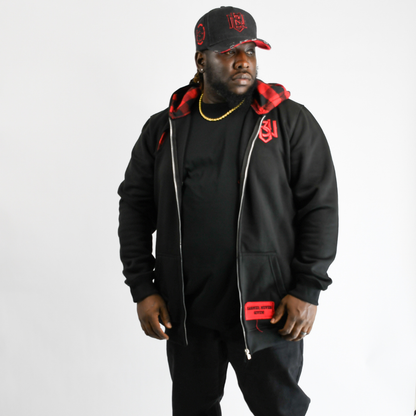 Black & Red – Out Work, Out Hustle, Out Grind, Everyone Hoodie 3rue Vizion