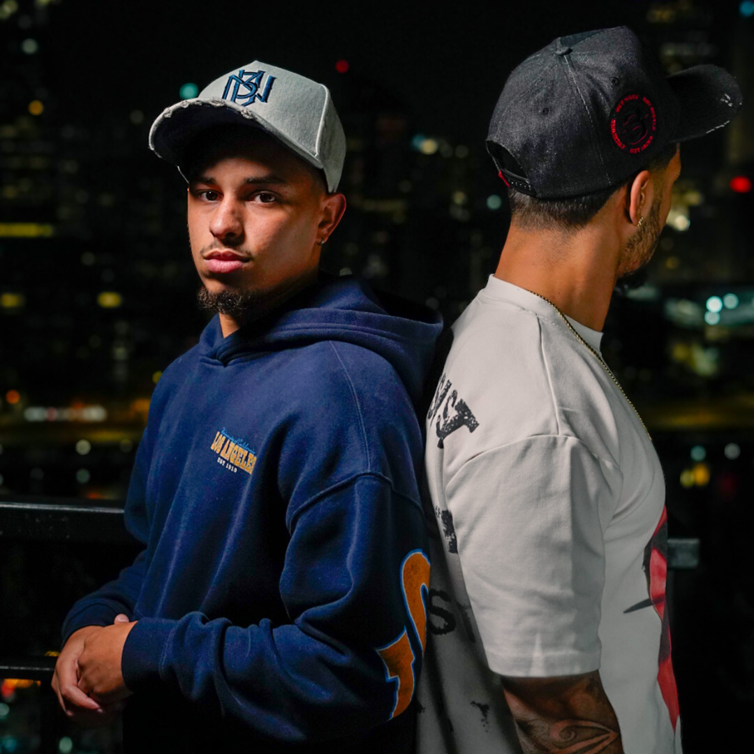 Distressed Light Denim Snapback 3rue Vizion