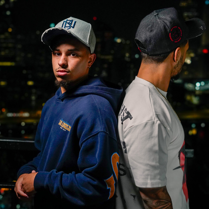 Distressed Light Denim Snapback 3rue Vizion