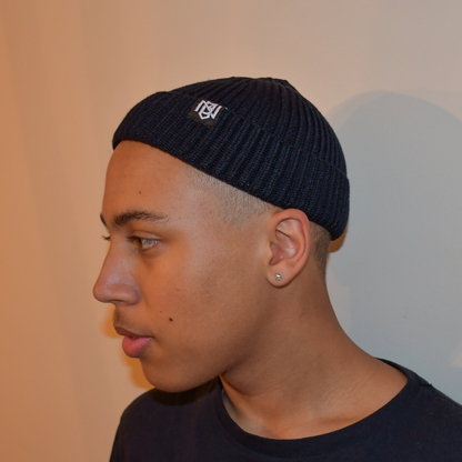 Fisherman Beanie Hat (Short Cut)  - Black 3rue Vizion