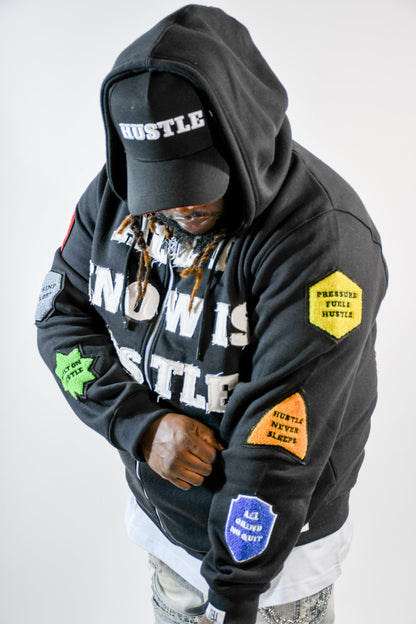ALL I KNOW IS HUSTLE - ZIP-UP HOODIE 3rue Vizion