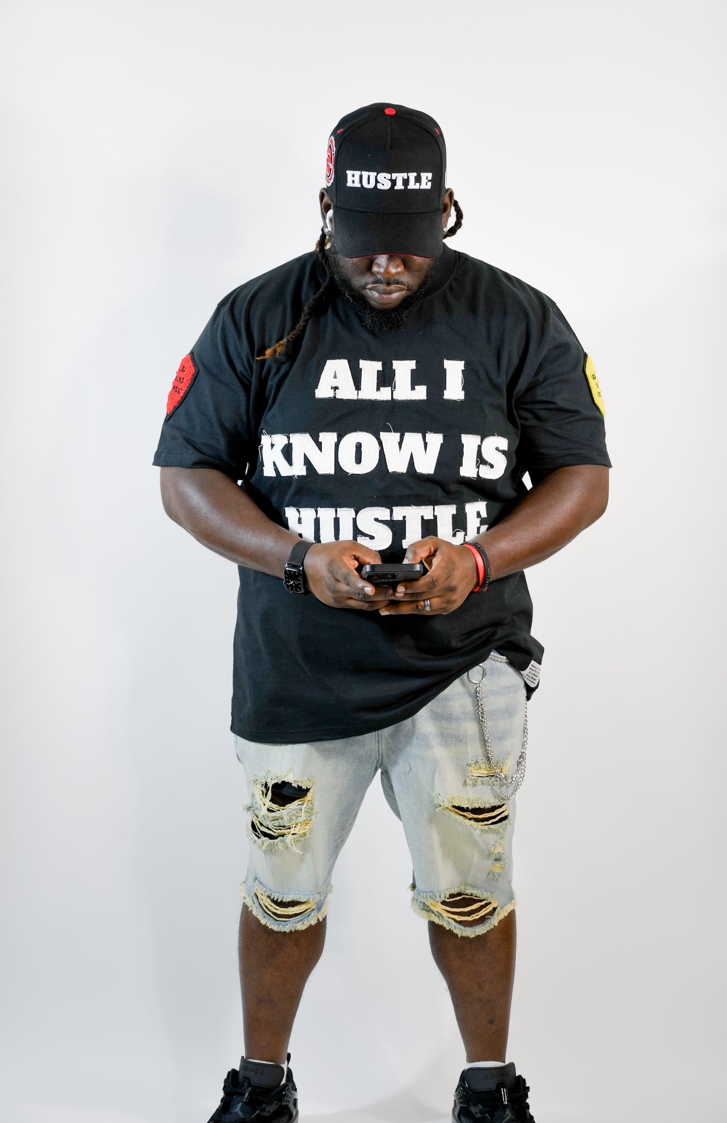 All I Know Is Hustle T-Shirt + Hustle Hat Bundle 3rue Vizion