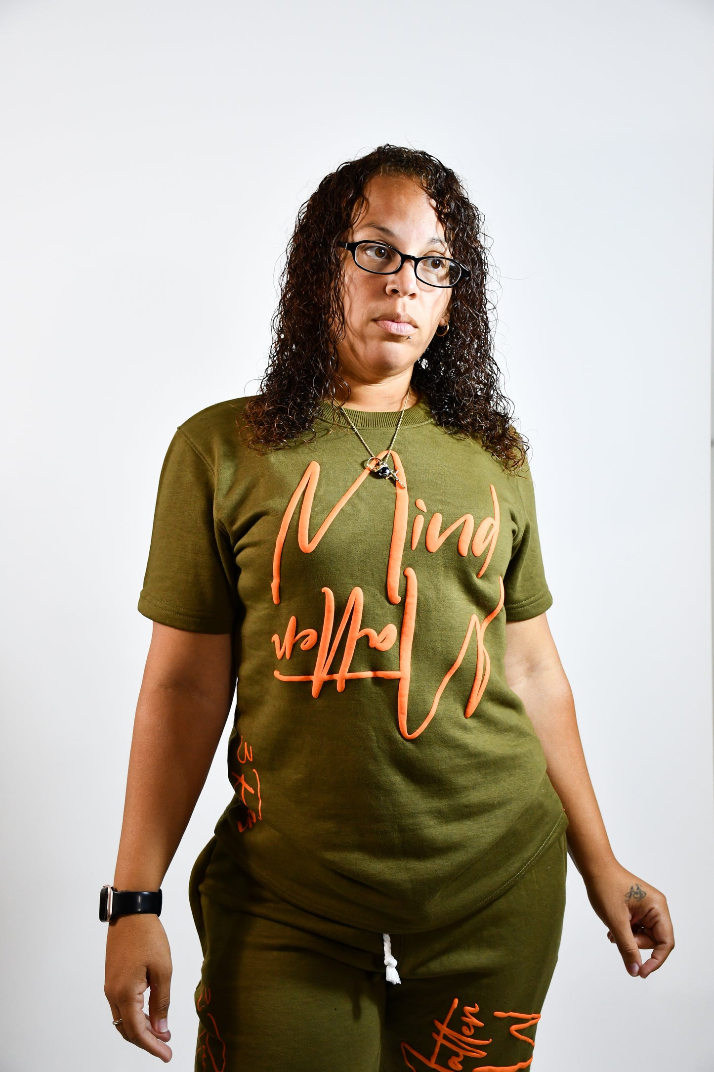 Mind/Matter T-Shirt (Green/Orange)
