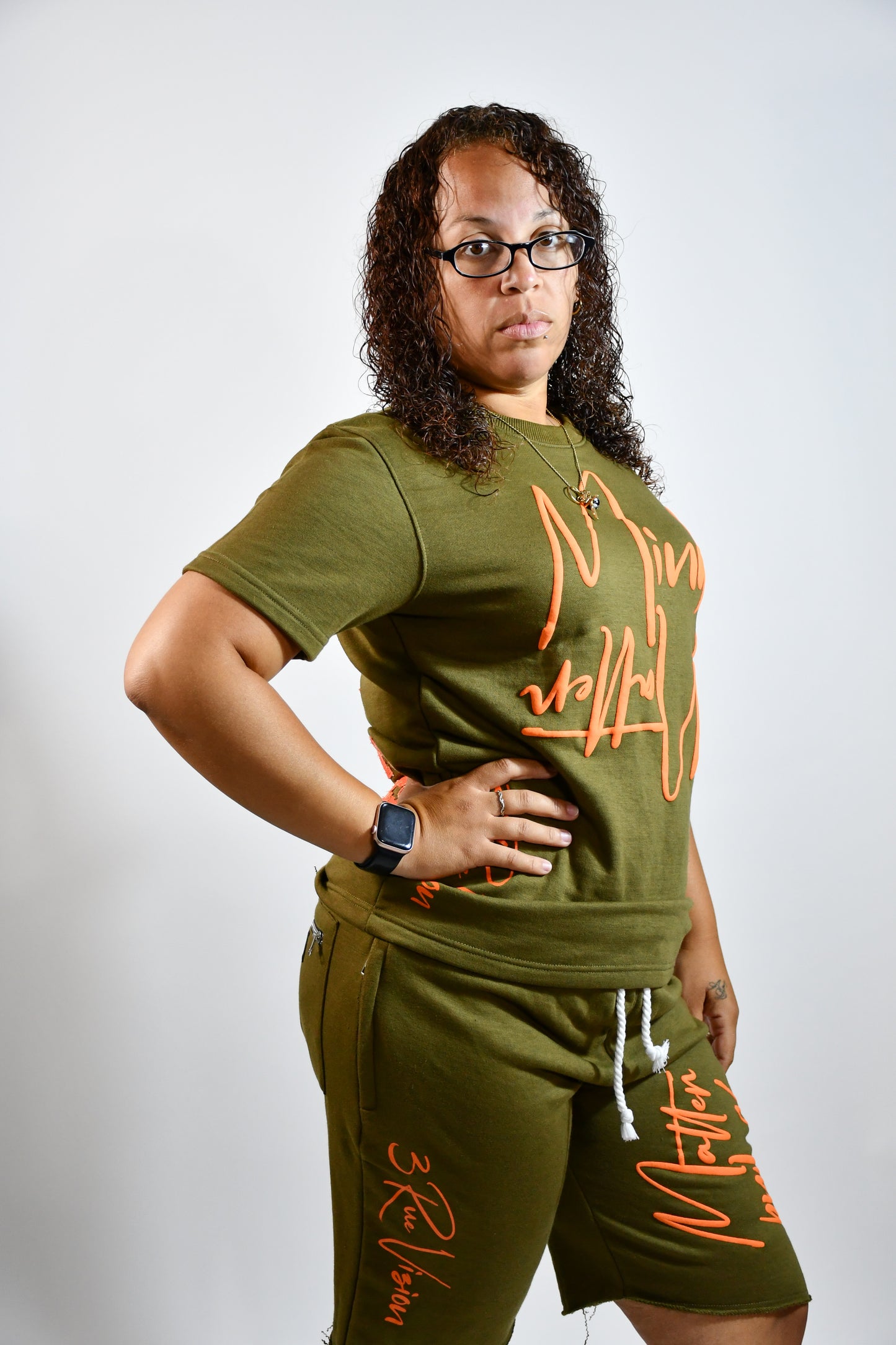 Mind/Matter T-Shirt (Green/Orange)