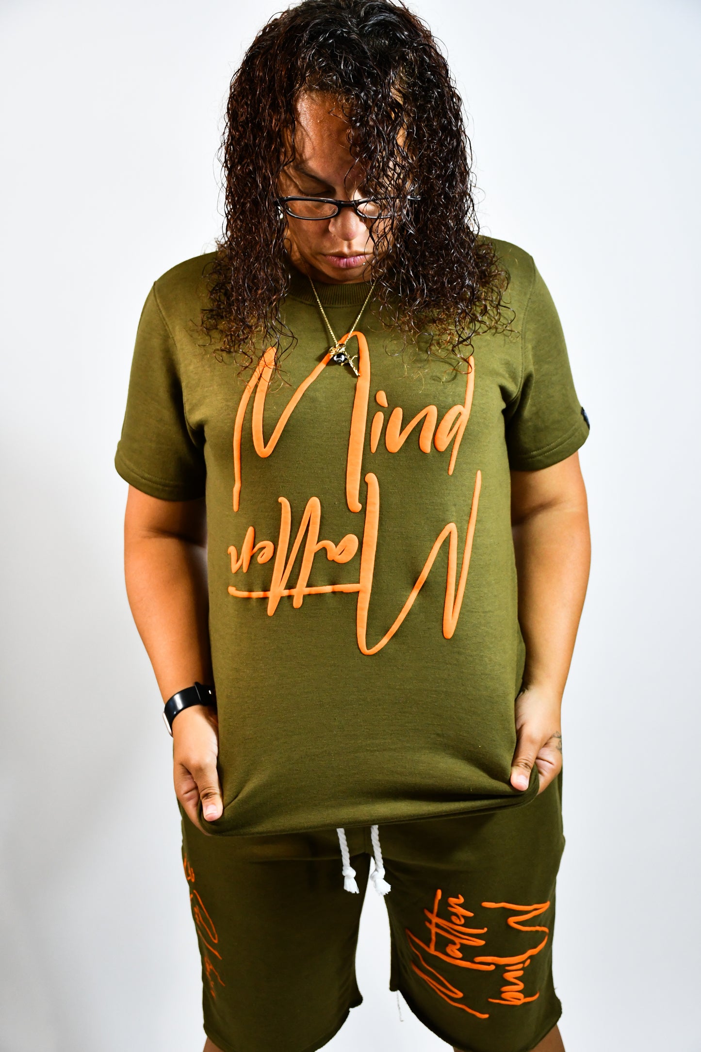 Mind/Matter T-Shirt (Green/Orange)