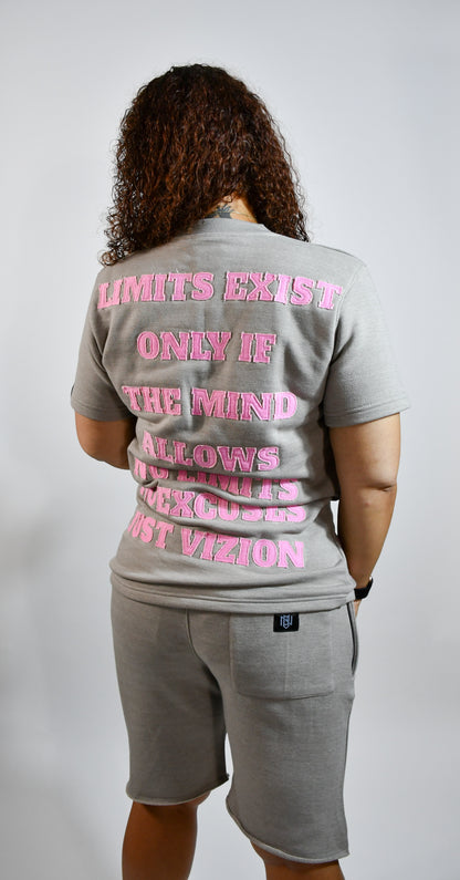 Mind/Matter T-Shirt (Grey/Pink)