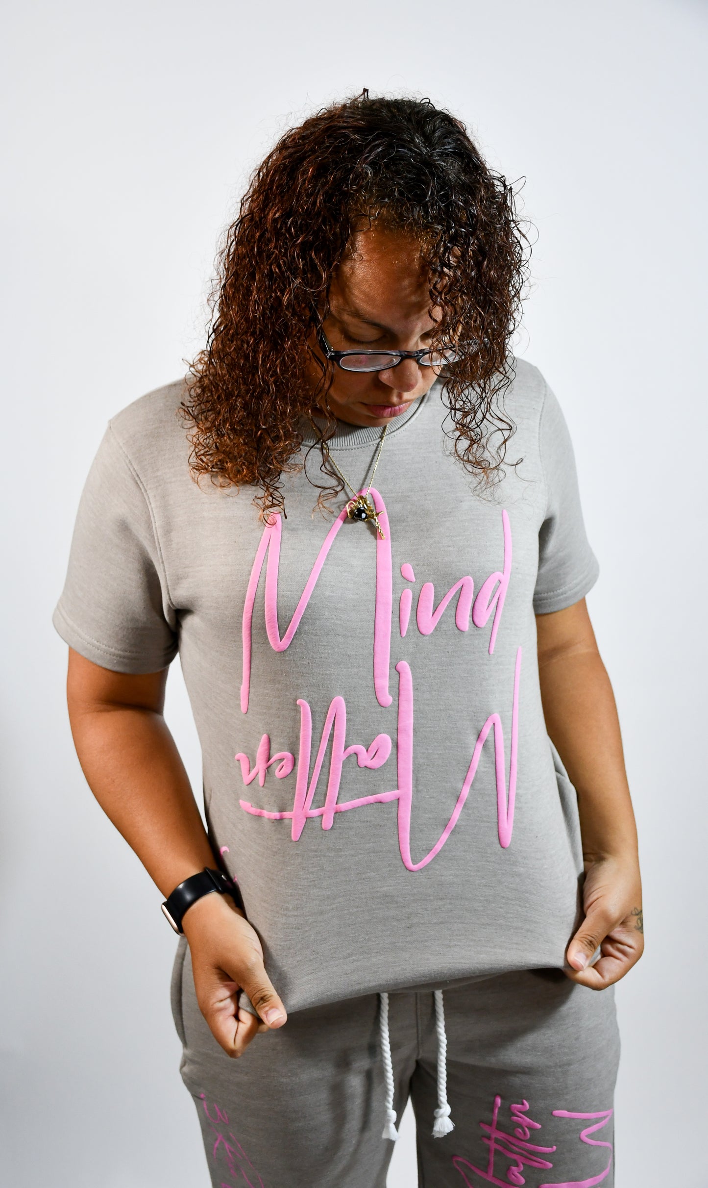Mind/Matter T-Shirt (Grey/Pink)