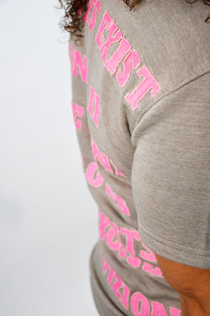 Mind/Matter T-Shirt (Grey/Pink)