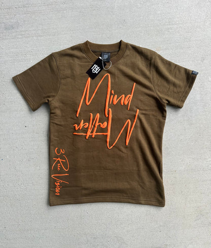 Mind/Matter T-Shirt (Green/Orange)