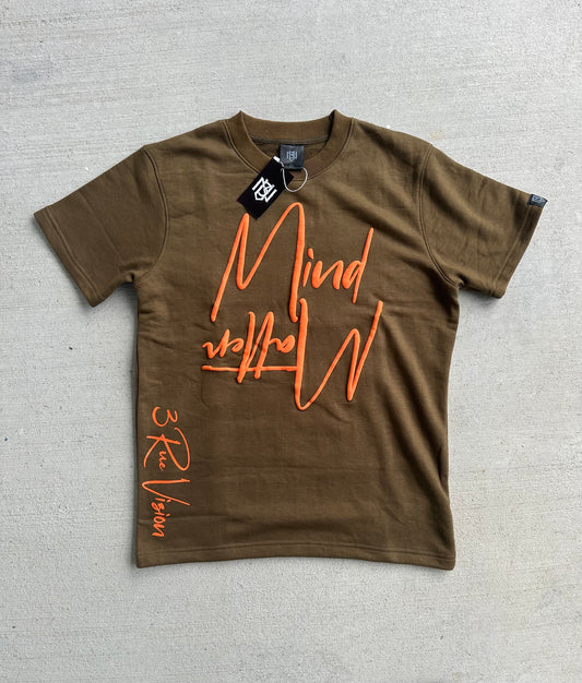 Mind/Matter T-Shirt (Green/Orange)