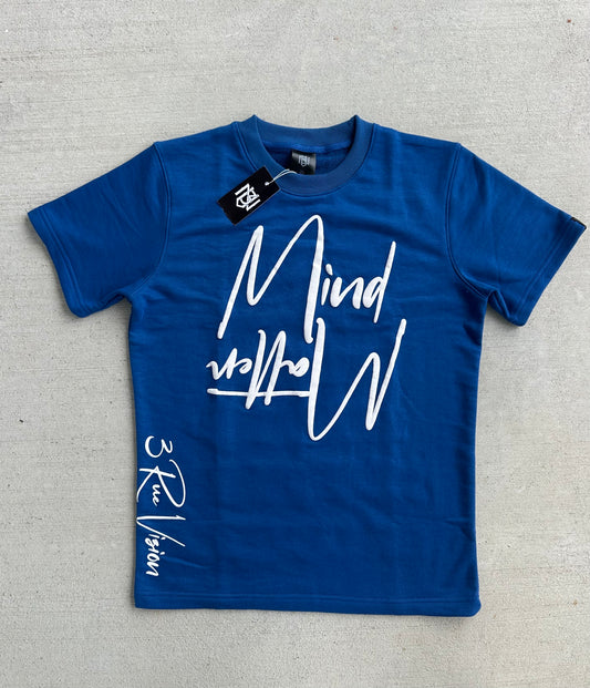 Mind/Matter T-Shirt (Royal Bule/White)