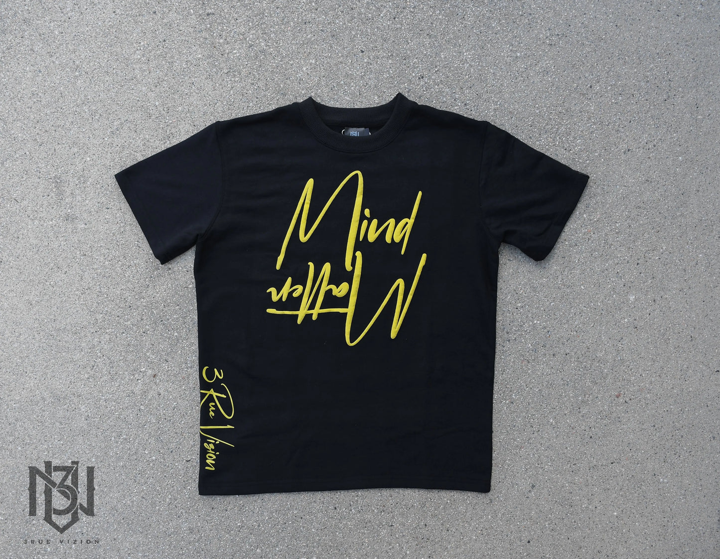 Mind/Matter T-Shirt Black/Yellow 3rue Vizion