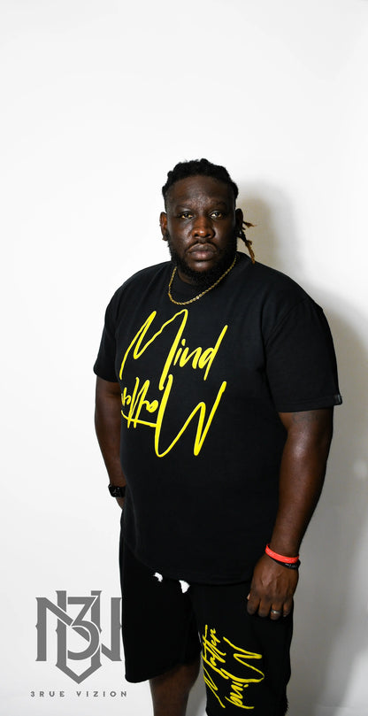Mind Over Matter T-shirt & Shorts Set Bundle - Black 3rue Vizion