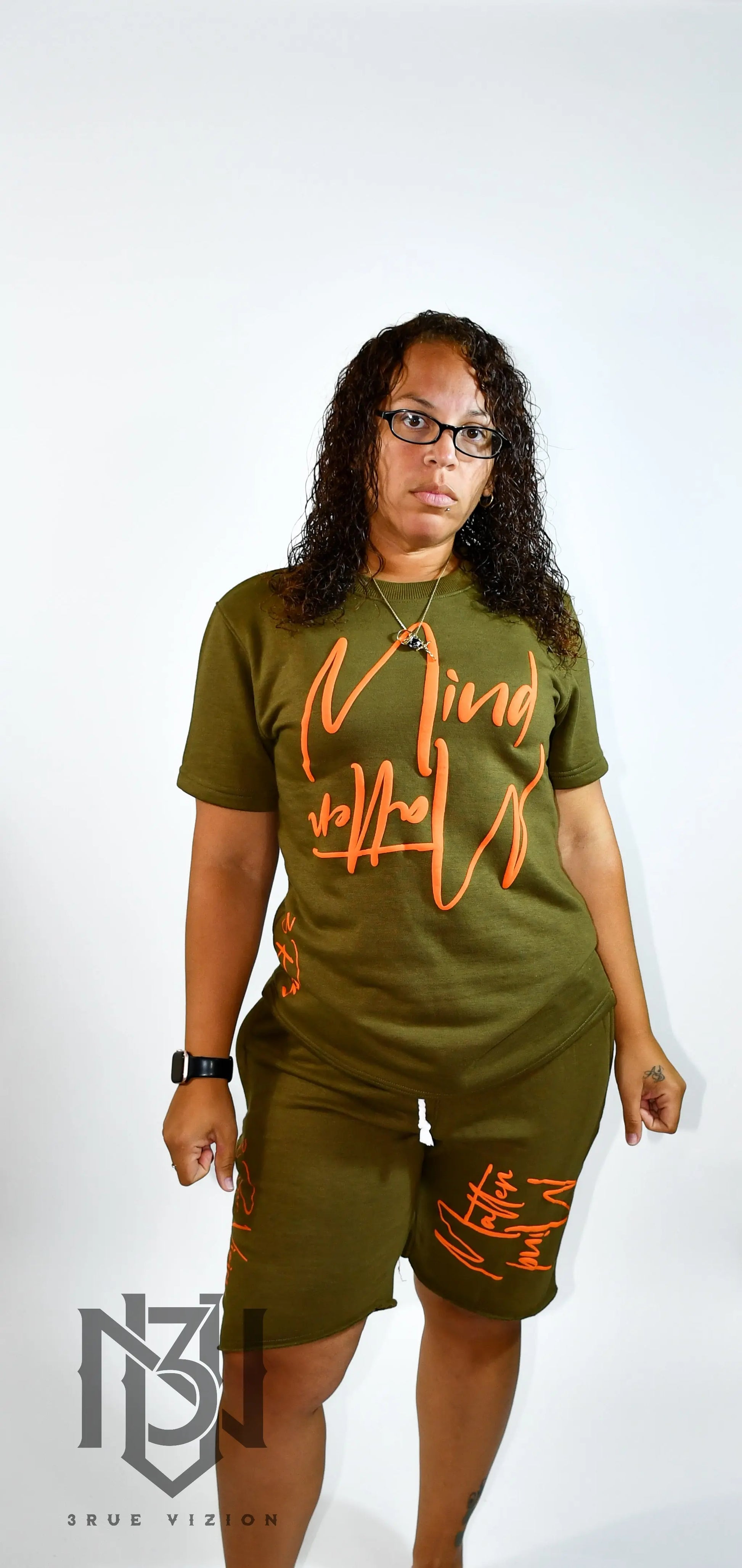 Mind Over Matter T-shirt & Shorts Set Bundle - Green 3rue Vizion
