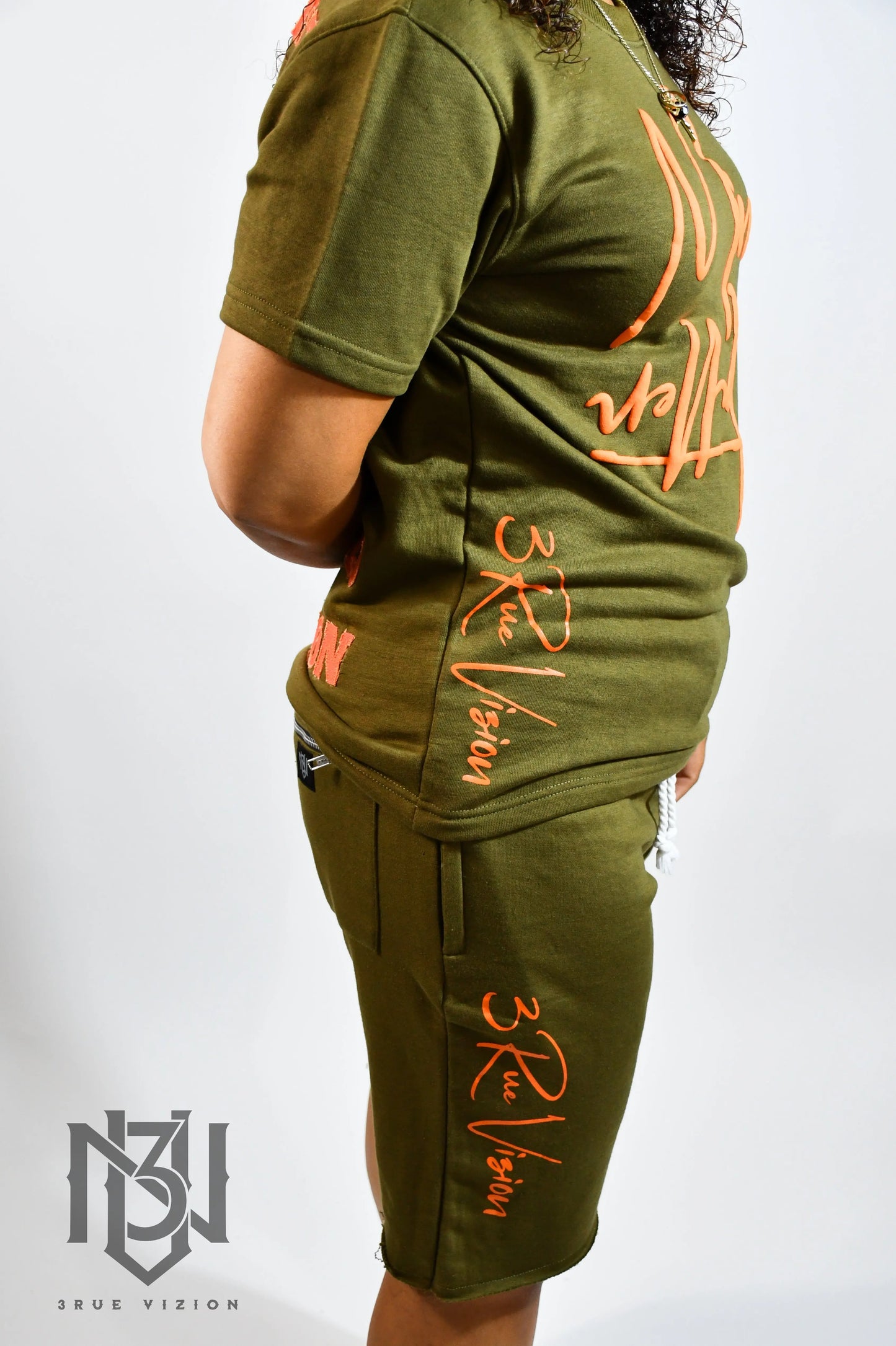 Mind Over Matter T-shirt & Shorts Set Bundle - Green 3rue Vizion