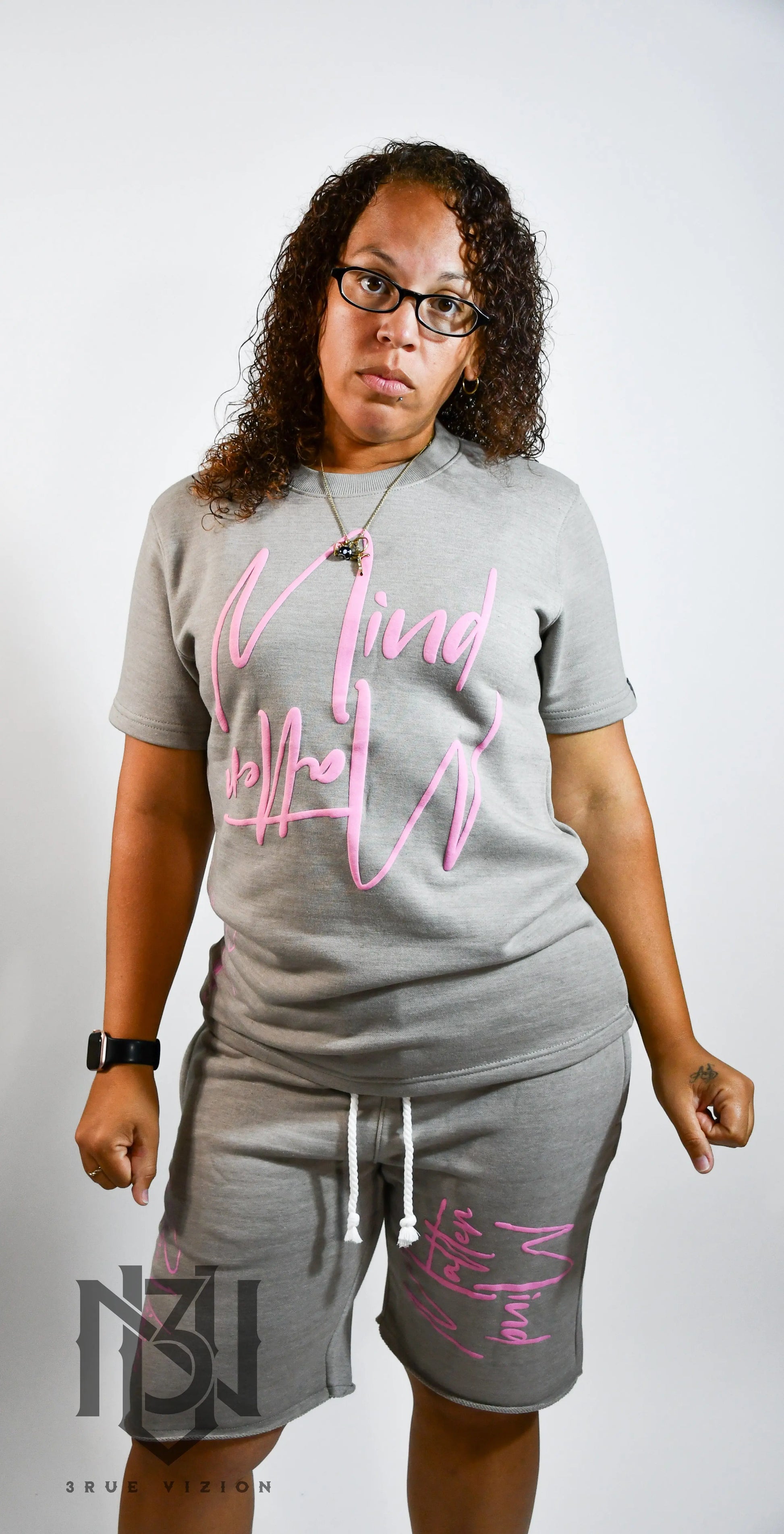 Mind Over Matter T-shirt & Shorts Set Bundle - Grey 3rue Vizion