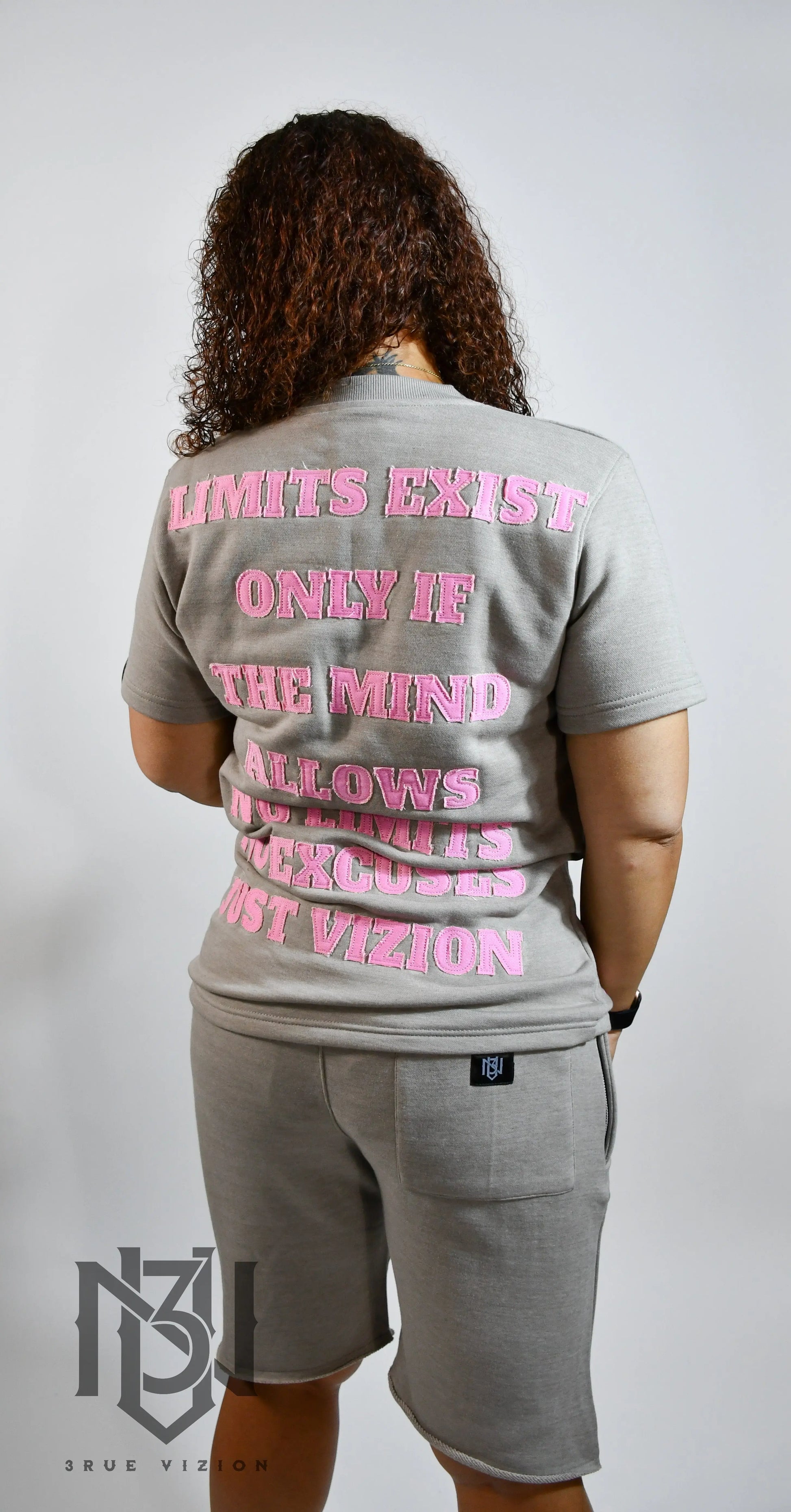 Mind Over Matter T-shirt & Shorts Set Bundle - Grey 3rue Vizion