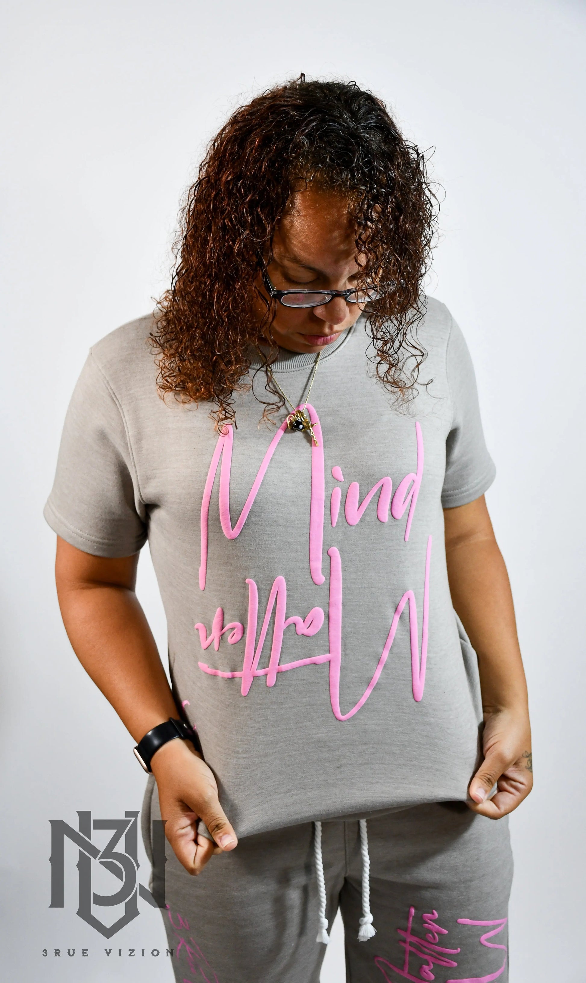 Mind Over Matter T-shirt & Shorts Set Bundle - Grey 3rue Vizion