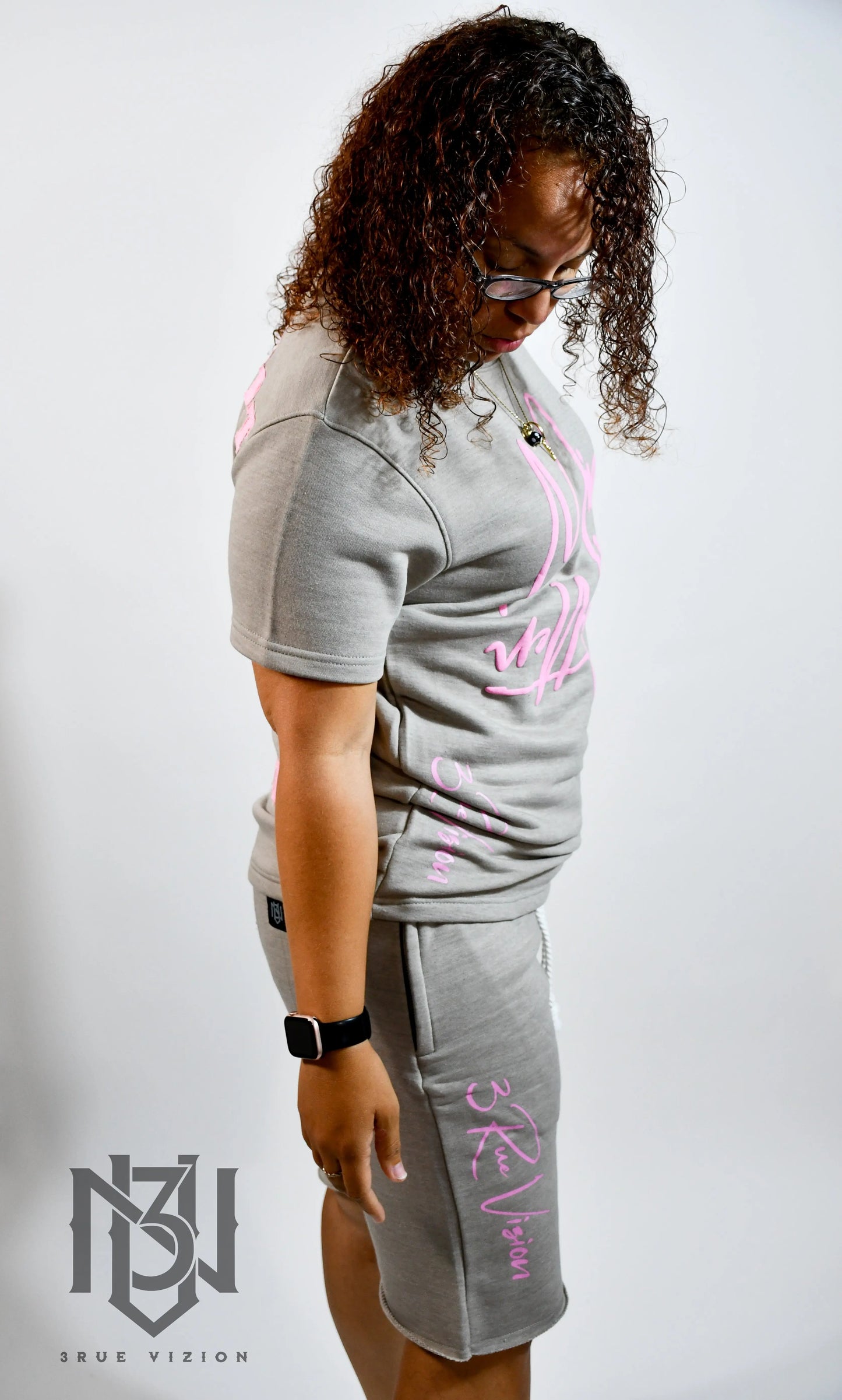 Mind Over Matter T-shirt & Shorts Set Bundle - Grey 3rue Vizion