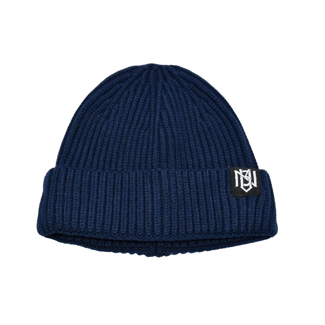 Fisherman Beanie Hat (Short Cut) - Navy Blue 3rue Vizion